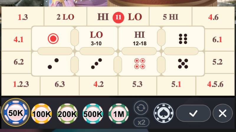 Các loại cược trong Blockchain Thai Hilo