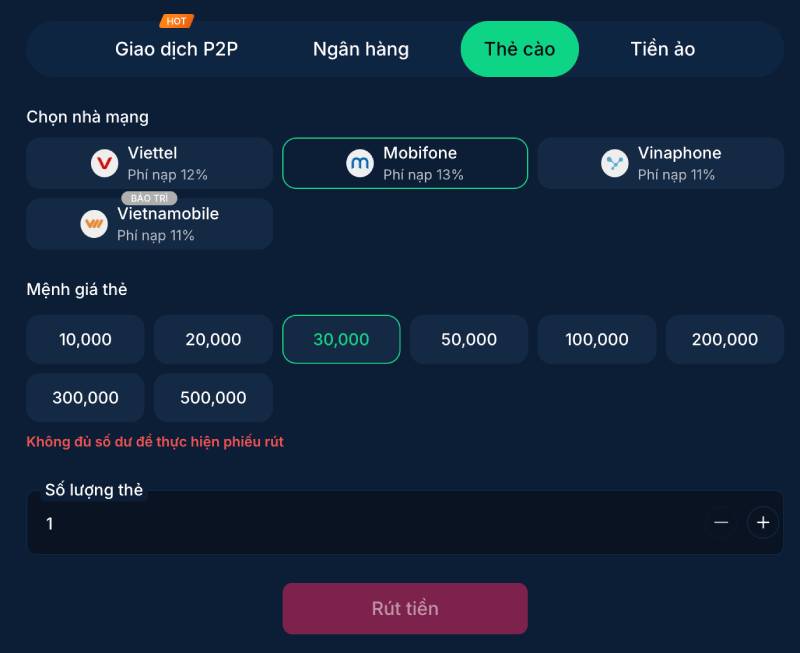 Hướng Dẫn Rút Tiền Rikbet Đơn Giản Và Nhanh Chóng 4 Hướng dẫn rút tiền qua thẻ cào