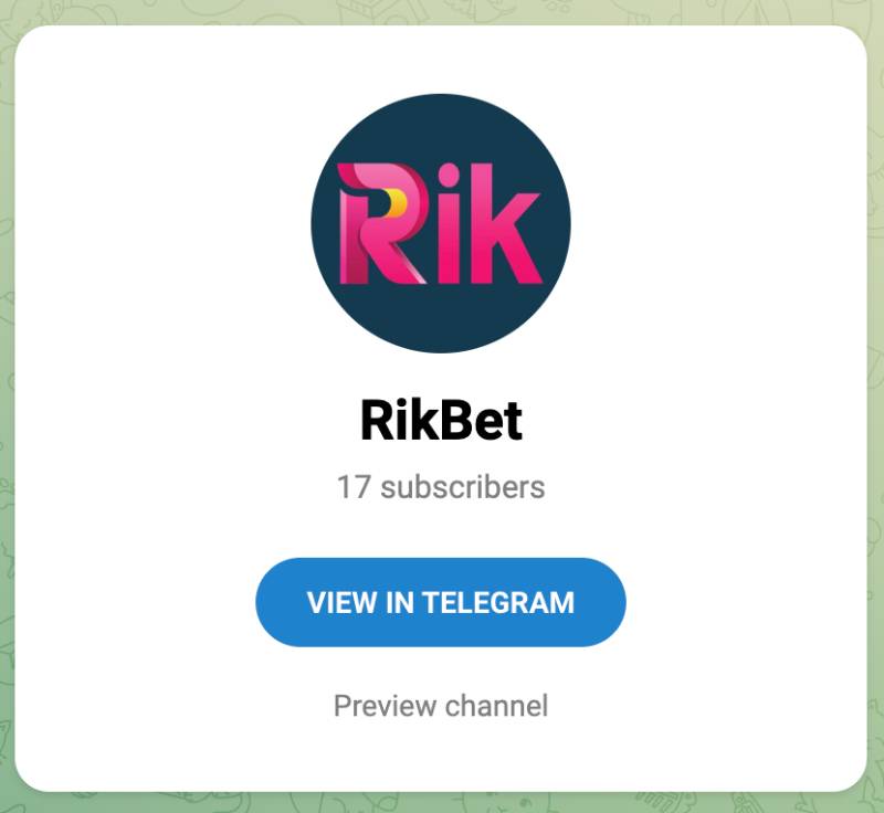 Liên hệ RikBet qua Telegram