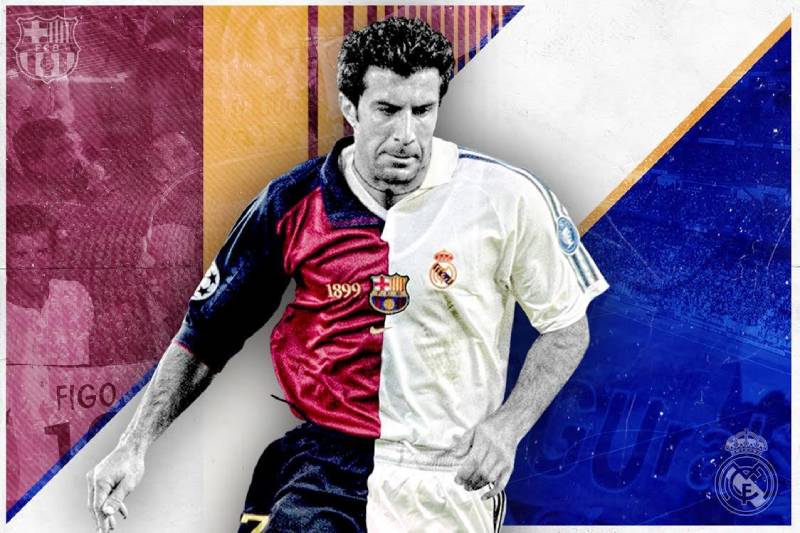 Luis Figo real vs barca