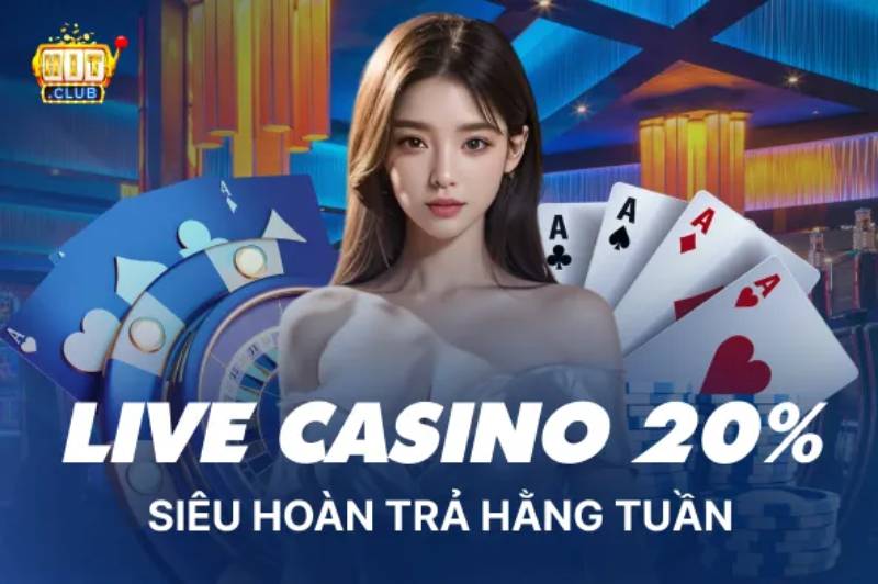 Siêu hoàn trả hằng tuần cho người chơi Live Casino