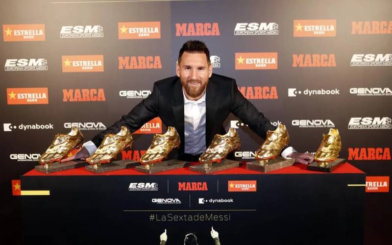 lionel messi gold shoes